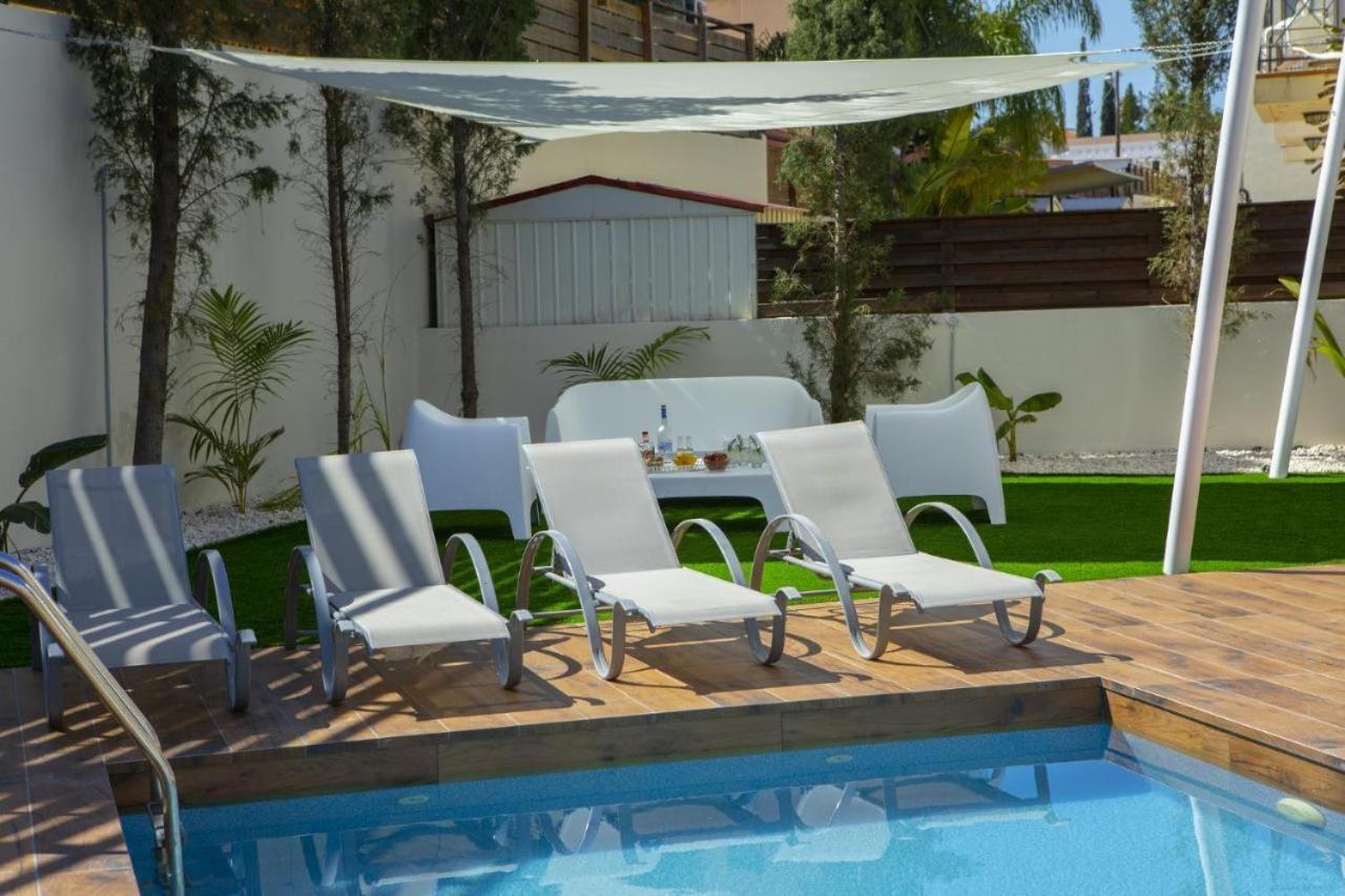 Tsokkos Family Villa - Pool Garden 2' Walk To Beach Πρωταράς Εξωτερικό φωτογραφία