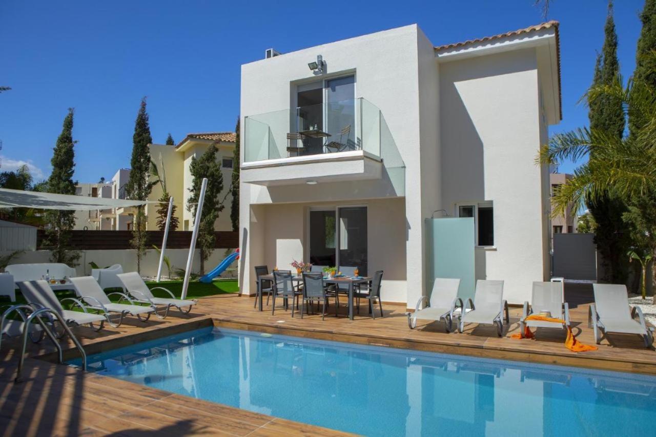 Tsokkos Family Villa - Pool Garden 2' Walk To Beach Πρωταράς Εξωτερικό φωτογραφία